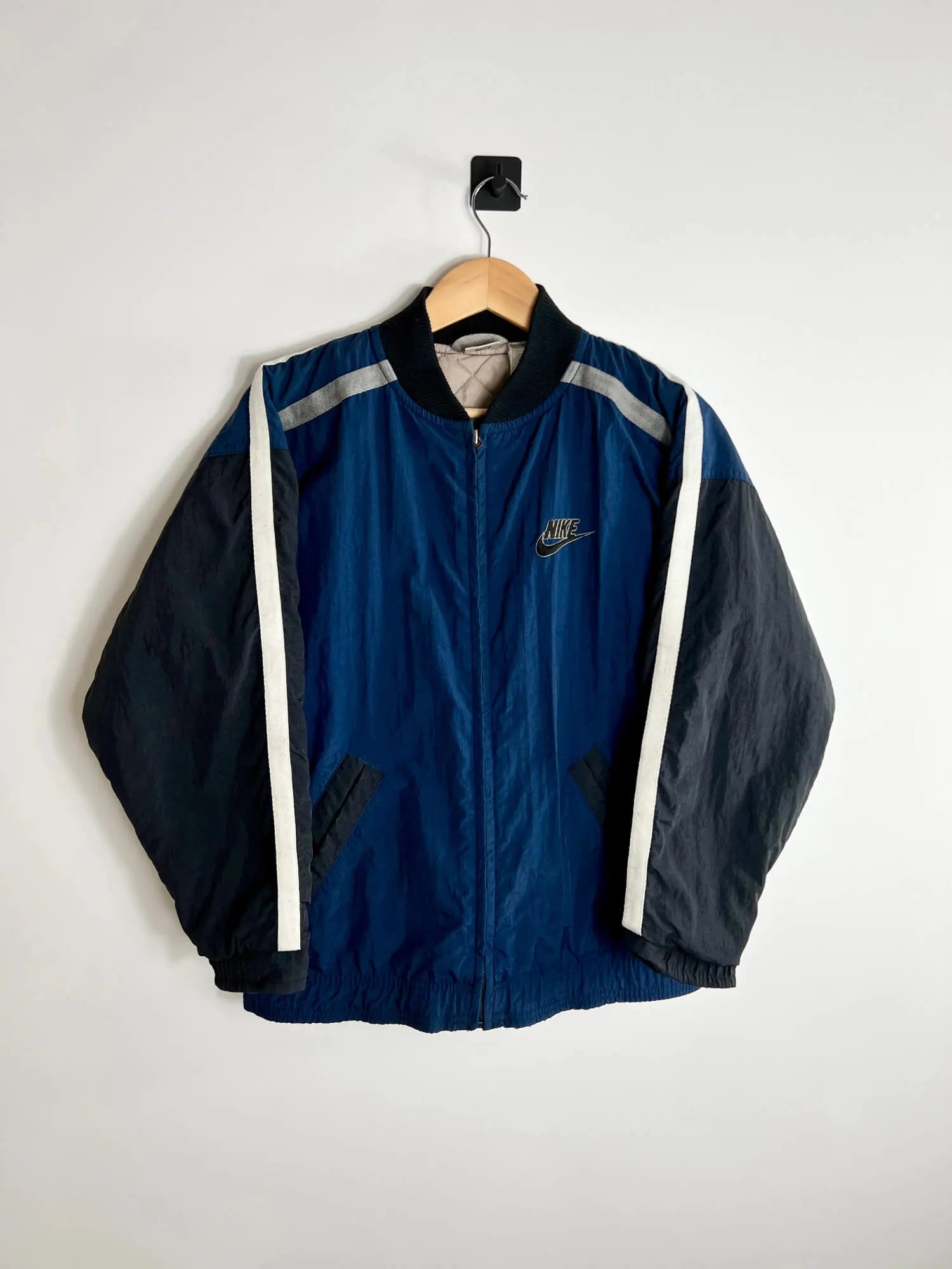 Bomber Homme Nike Bleu vue de face
