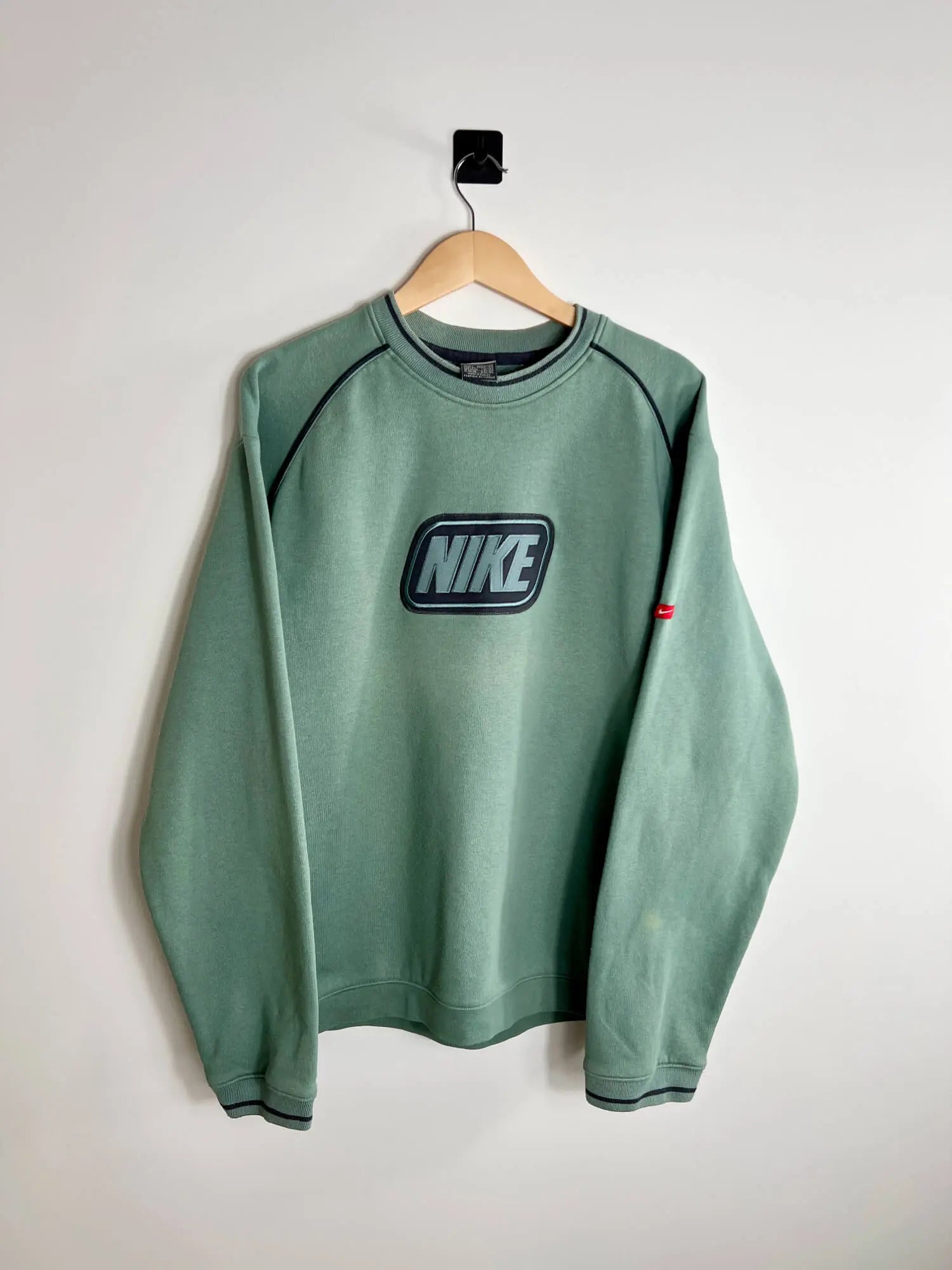Nike Vintage Sweat Homme Vert 2000s vue de face