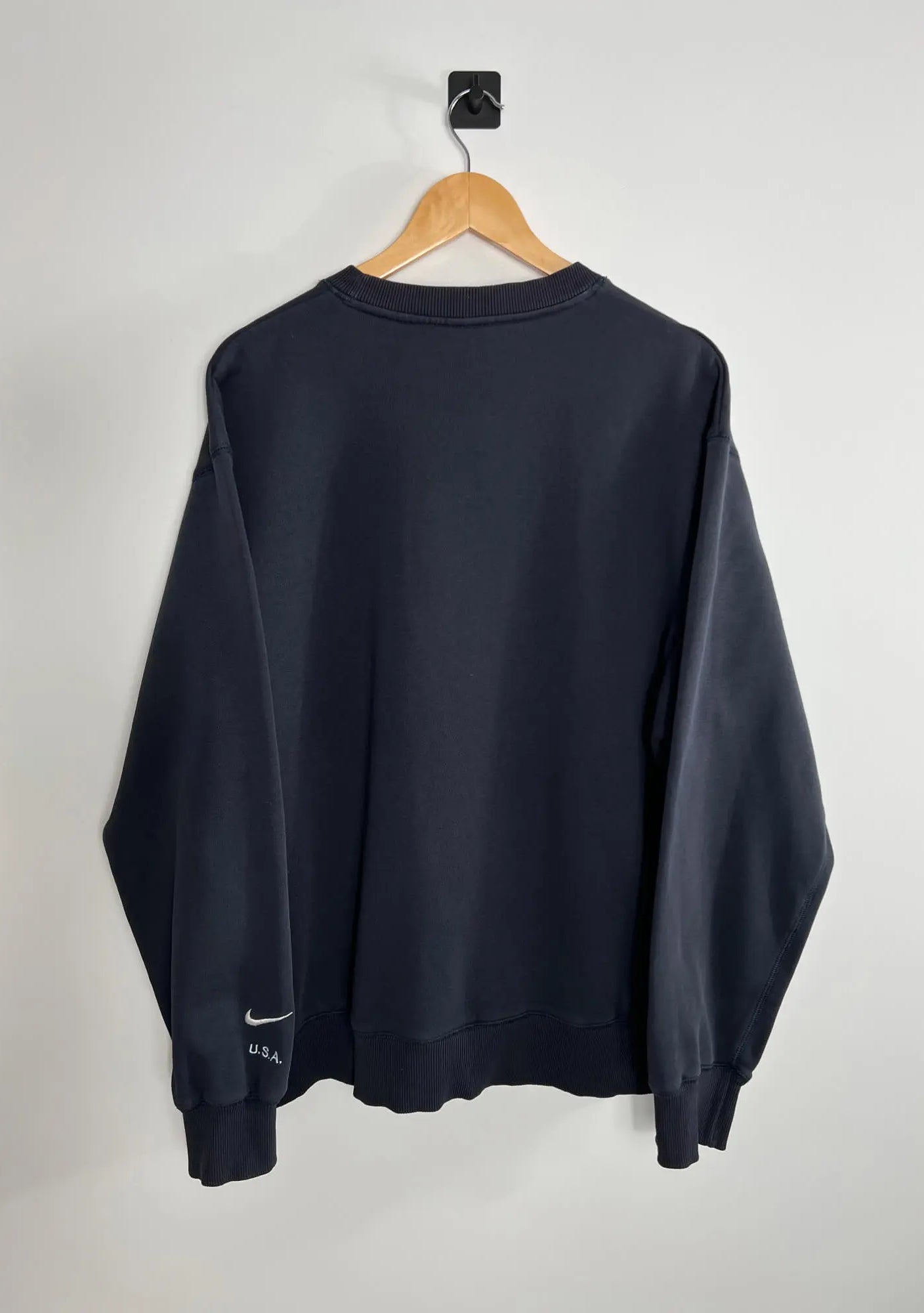 Sweat Nike Bleu Marine Homme Vintage 2000s vue de dos