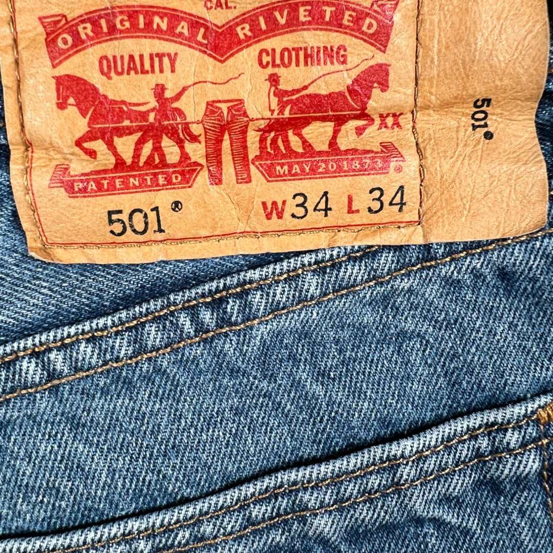 Levi's 501 Vintage Denim Jeans W34 x L34