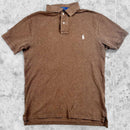 Polo Ralph Lauren marron taille M vu de face