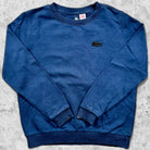 Sudadera Lacoste azul marino con logo Lacoste bordado vista frontal