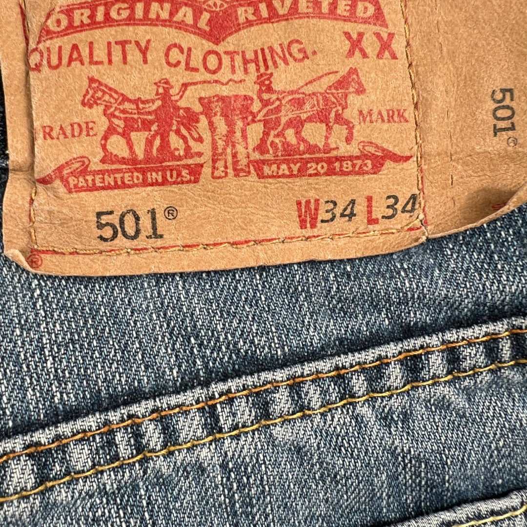 Levi's 501 Vintage Denim Jeans W34 x L34