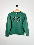 Nike 2000s Vintage Sweatshirt Vert Logo Brodé vue de face