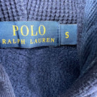 Étiquette de la veste zip vintage Ralph Lauren bleu marine