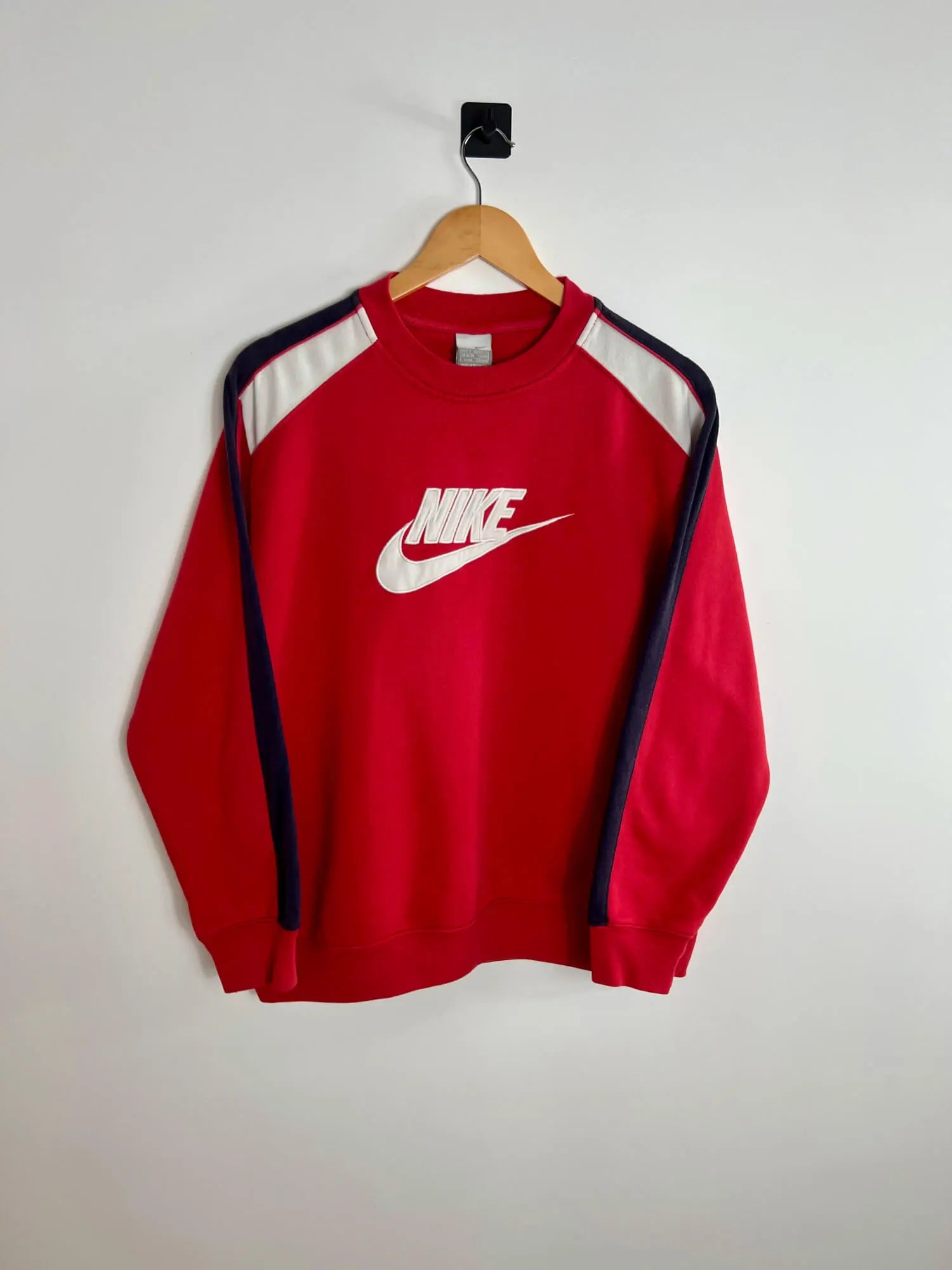 Sudadera cuello redondo Nike Vintage Red 2000s vista frontal