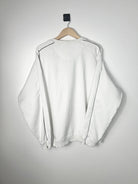 Nike vintage crewneck 2000s blanc big logo nike brodé vue de dos