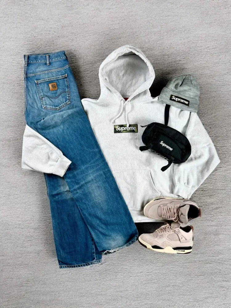 Outfit hoodie supreme et pant carhartt