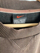 Nike Oversize Brown Embroidered Sweater nike label view