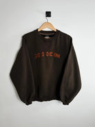 Nike Oversize Brown Embroidered Sweater vista frontal