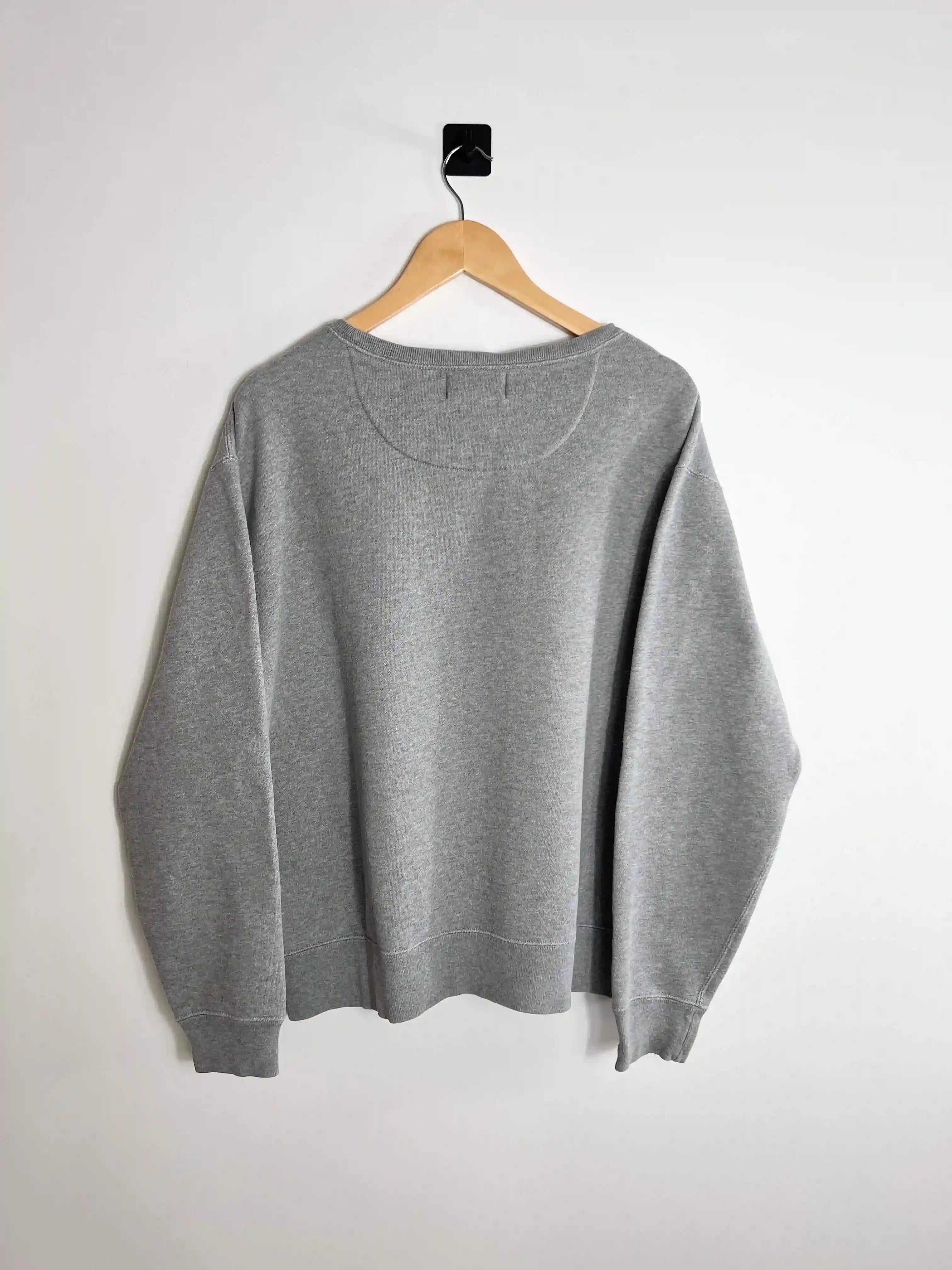 Pull ralph Lauren Homme Vintage Gris vue de dos