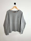 Pull ralph Lauren Homme Vintage Gris vue de face