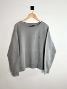 Men's Vintage Grey ralph Lauren sweater front view