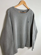 Vintage grey ralph lauren men's sweater ralph lauren logo view