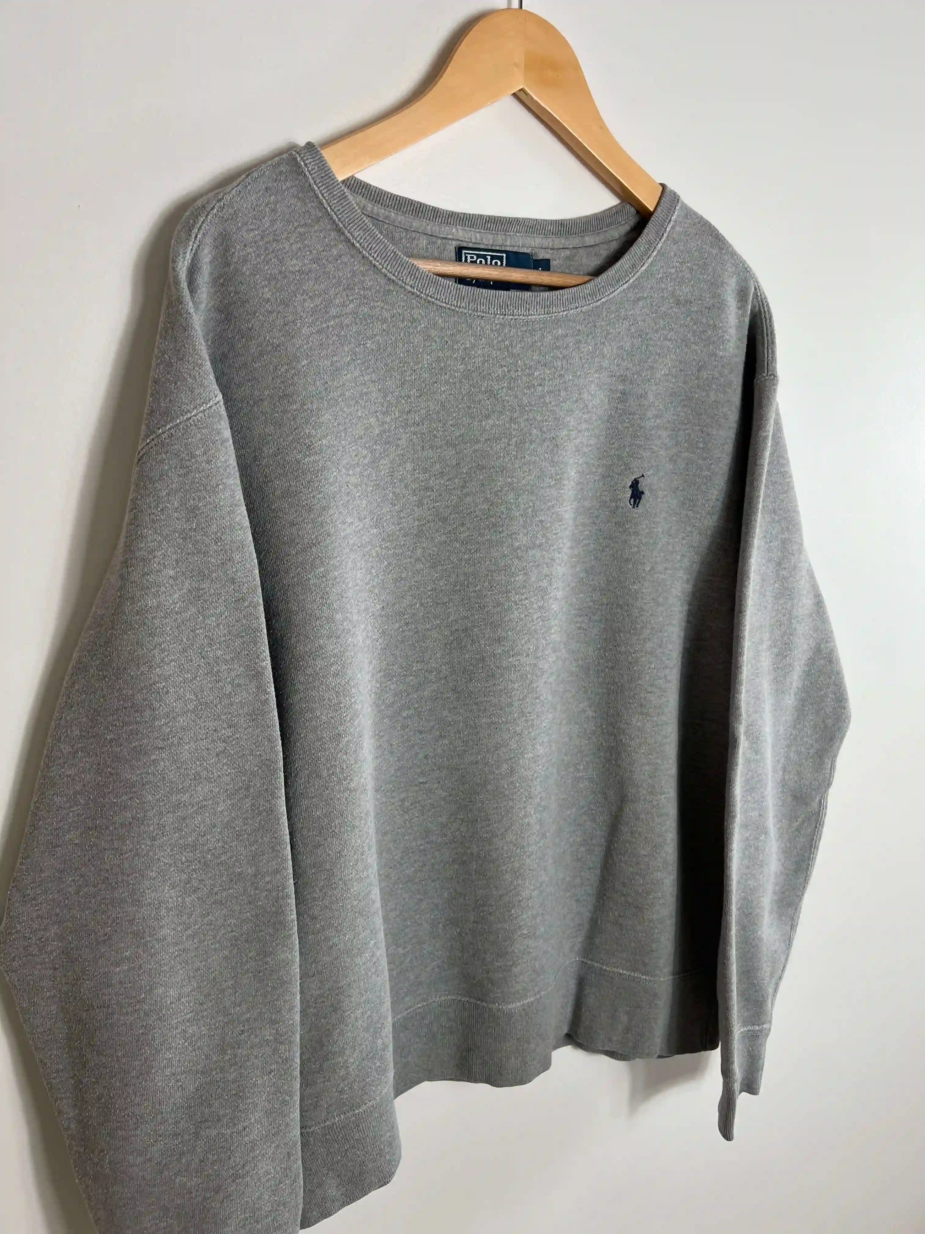 Pull Ralph Lauren Homme Vintage Gris (L)