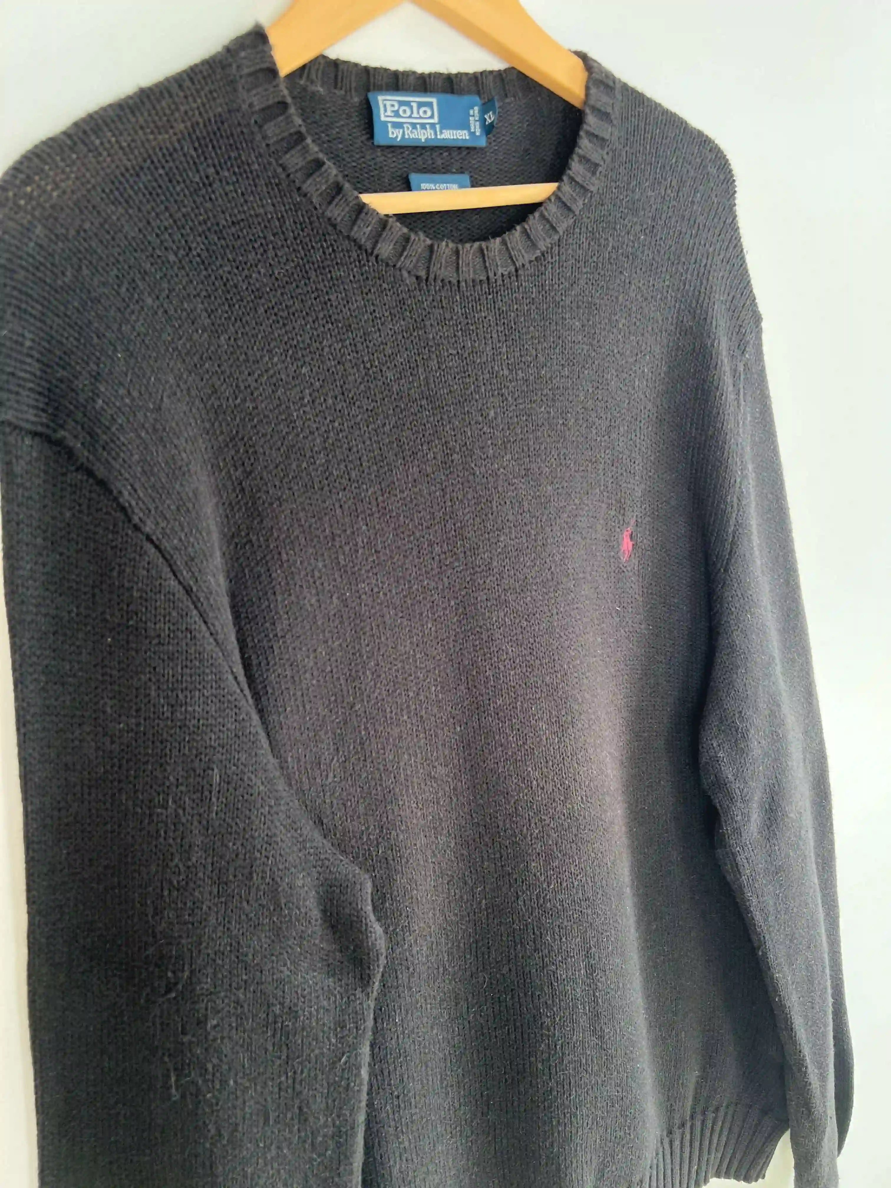 Pull Ralph Lauren Noir Logo RL Violet (XL)