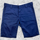 short chino carhartt bleu en coton vue de face