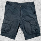 short cargo carhartt wip noir vue de face