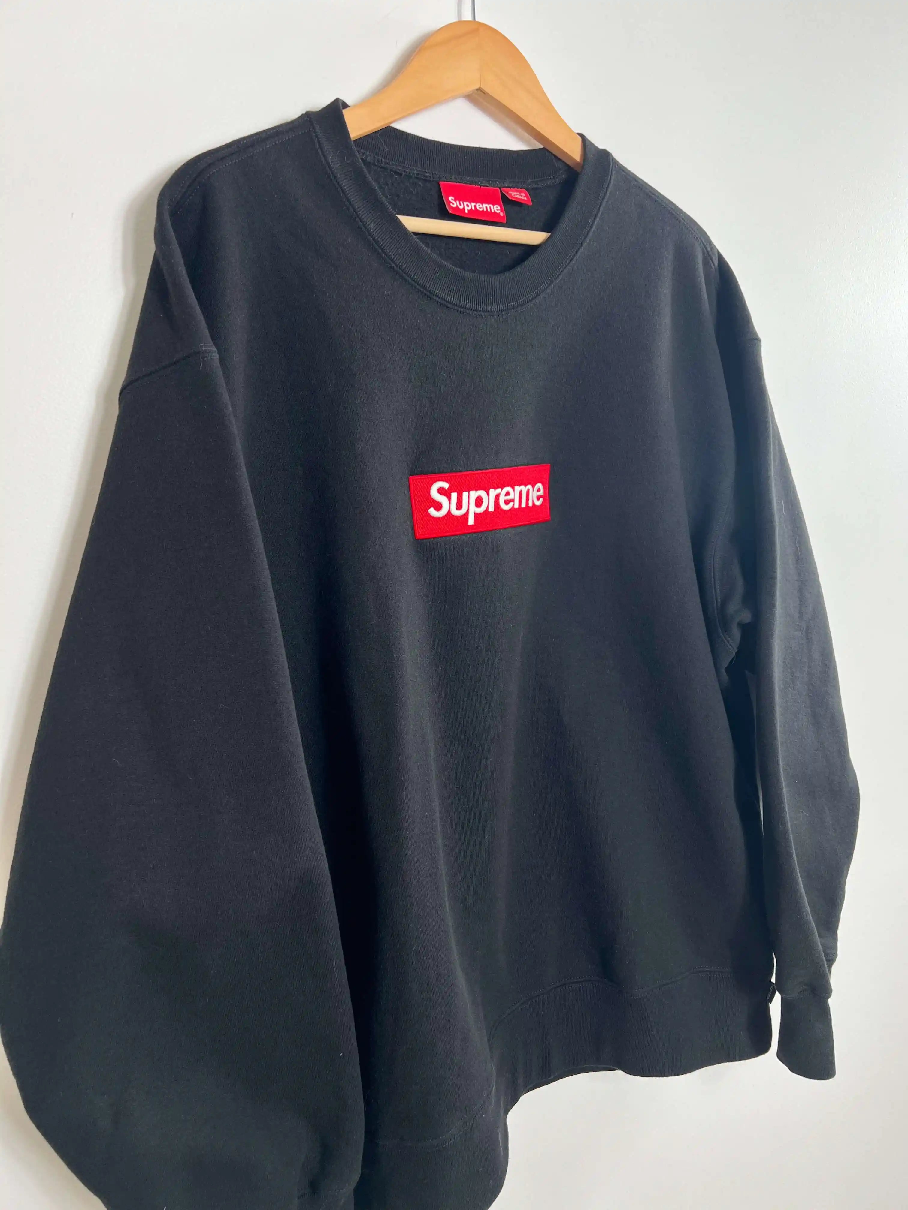 Supreme Box Logo Crewneck Noir FW22 (L)