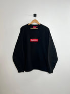 Supreme Box Logo Crewneck Noir FW22 vue de face