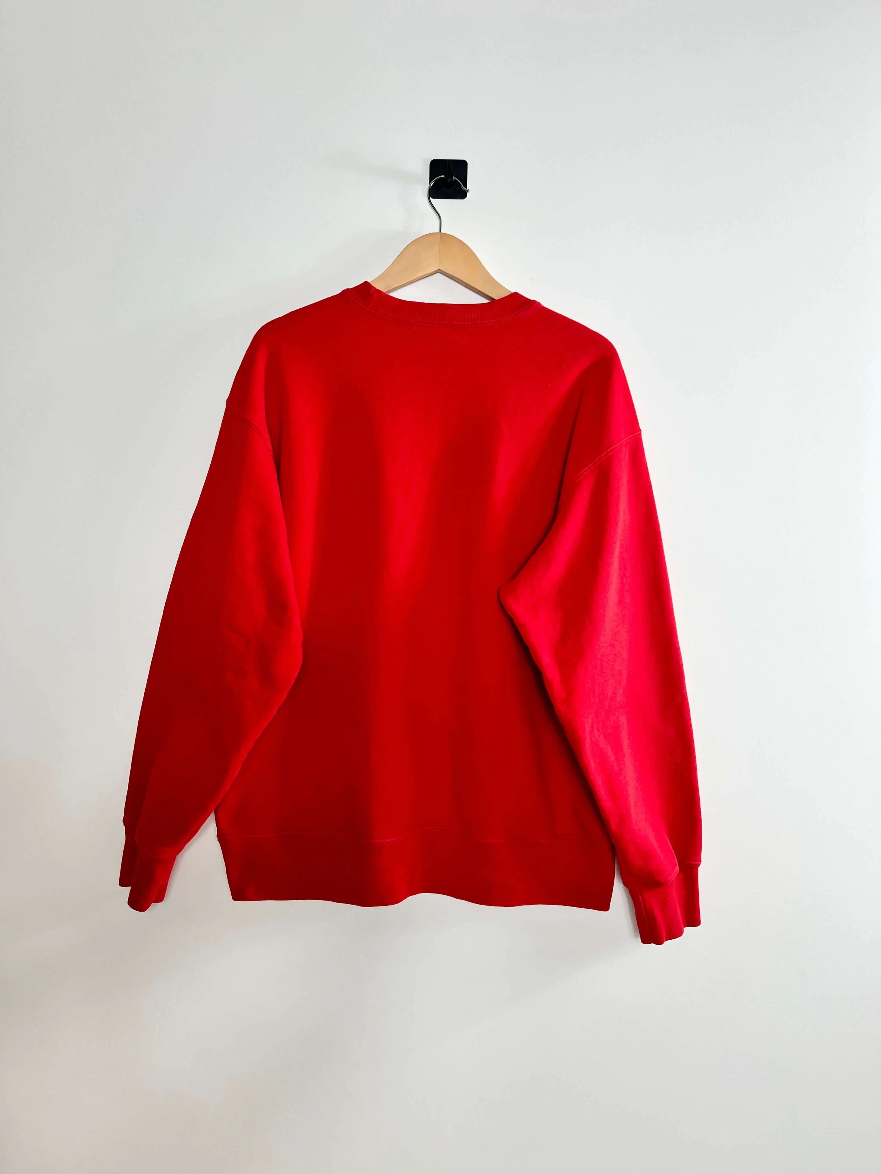 Supreme Shattered Logo Crewneck Rouge vue de dos