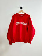 Supreme Shattered Logo Crewneck Rouge vue de face