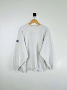 Sweat Adidas Vintage 90s Blanc Big Logo vue de dos