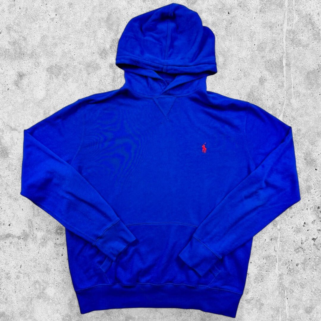 Ralph Lauren Sweatshirt à Capuche Bleu (L)