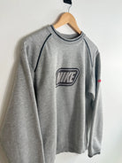 Sweat Nike Vintage 90s Oversize gris vue de coter