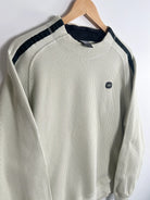 Pull Nike Vintage 00s beige vue de coter