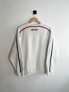 Sweat Nike Vintage 00s blanc avec logo nike noir vue de dos