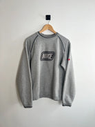 Sweat Nike Vintage 90s Oversize gris vue de face