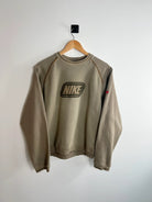Sweat Nike Vintage 00s kaki vue de face