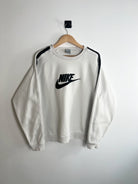 Sweat Nike Vintage 00s blanc logo nike brode vue de face