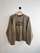 Sweat Nike Vintage 00s kaki vue de face