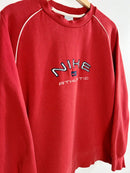 Sweatshirt Nike Vintage 2000 Rouge vue du logo nike brodé