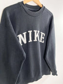 Sweat Nike Vintage 90's Homme Noir vue du logo nike