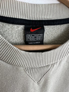 Sweat Nike Vintage 90s crème vue de etiquette