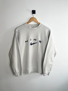 Sweat Nike Vintage 90s blanc vue de face