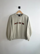 Sweat Nike Vintage 90s crème vue de face