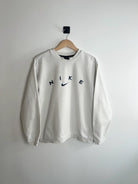 Sweat Nike Vintage 90s blanc vue de face