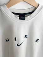 Sweat Nike Vintage 90s blanc vue de etiquette
