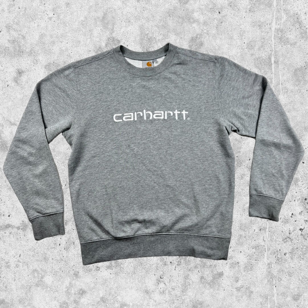 Sweatshirt Carhartt Gris Marque Brodé (M)