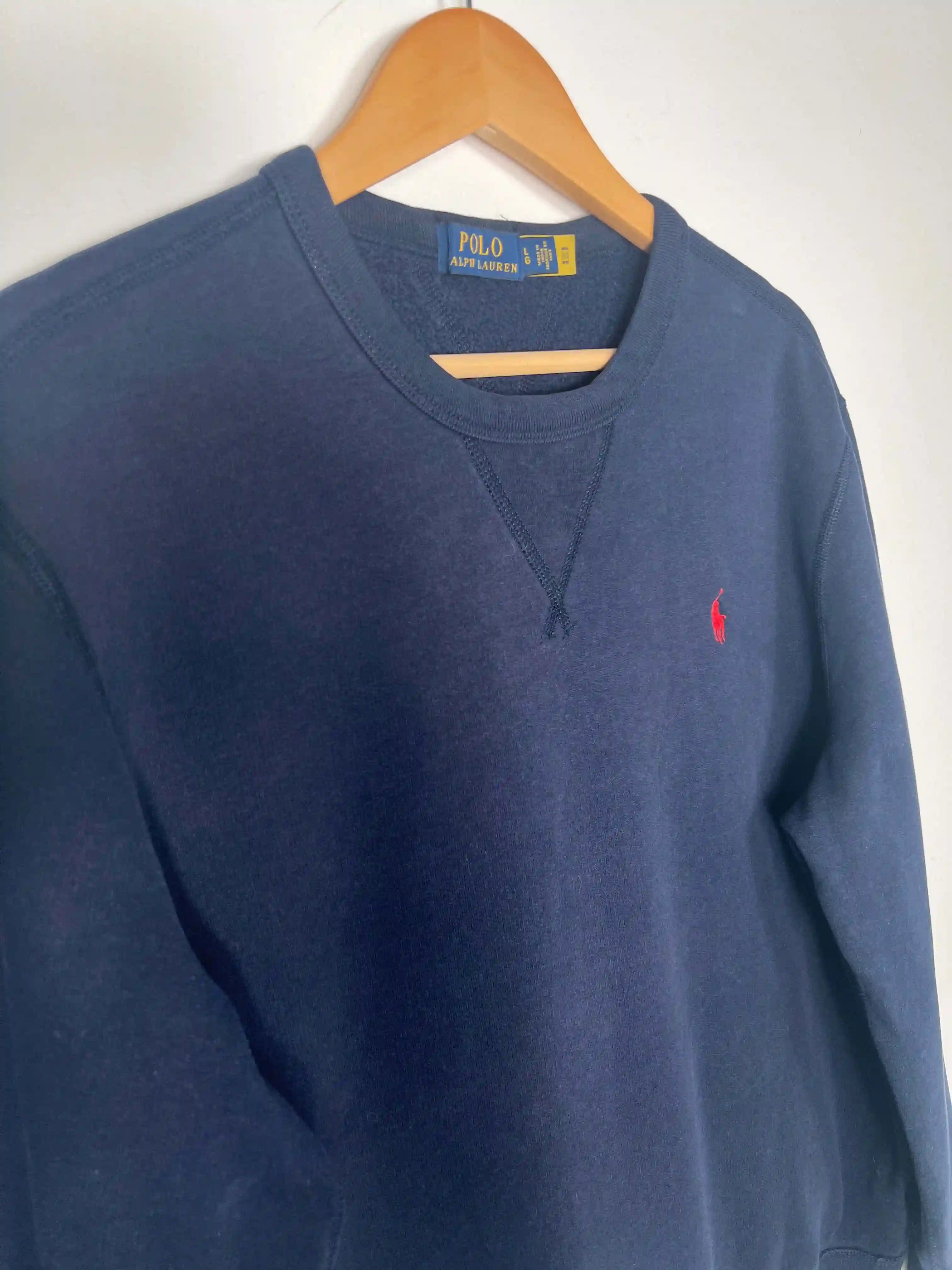 Ralph Lauren Sweatshirt Bleu Marine (L)