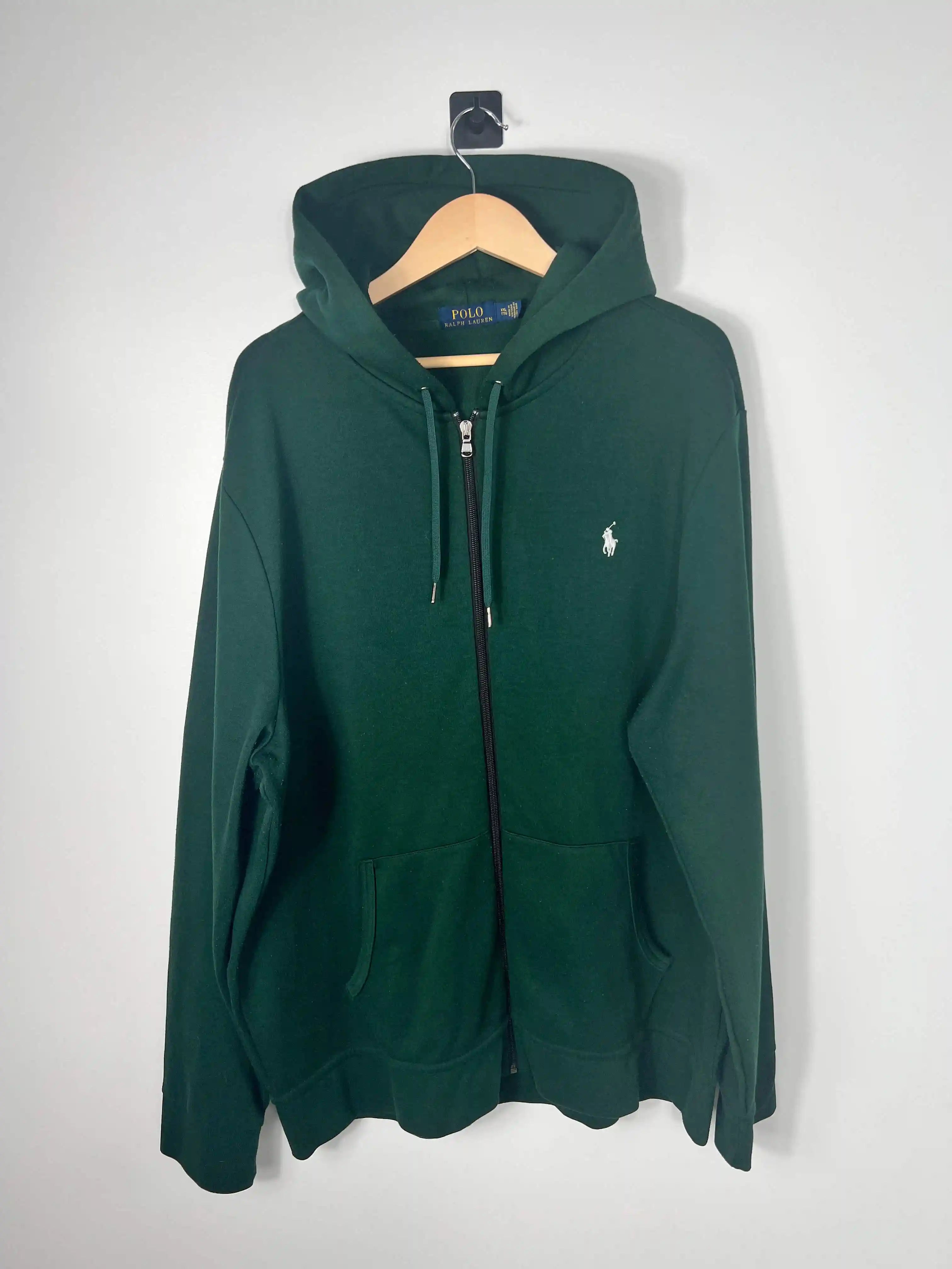 Ralph Lauren Zip Vert Logo RL Blanc (XXL)