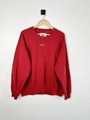 Vintage 90s Nike Sweatshirt Rouge vue de face