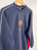 Nike Sweatshirt Vintage FC Barcelona 1998 vue du logo nike brodé