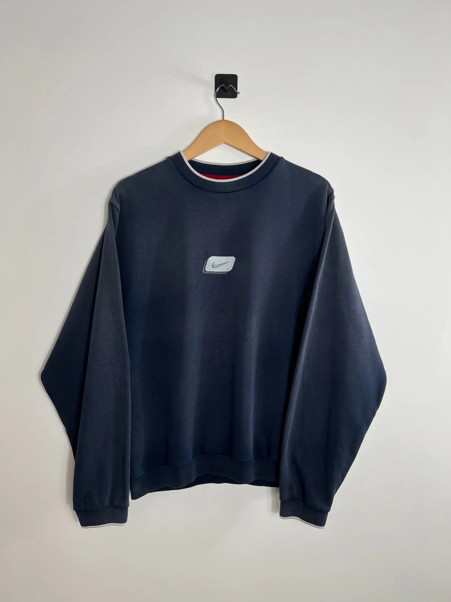 Vintage Jumpers Nike 2000s Navy Blue vista frontal