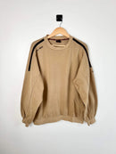 Vintage Nike Sweat 90's Marron Logo Brodé vue de face